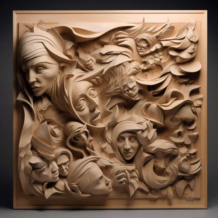 نموذج ثلاثي الأبعاد لآلة CNC 3D Art 